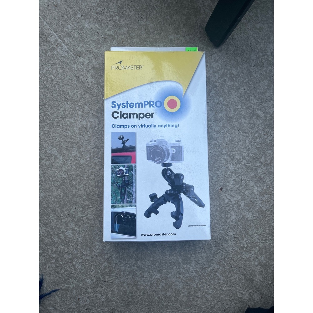 ProMaster SystemPRO Clamper Heavy Duty Camera Clamp Tabletop Tripod 7812 NIB